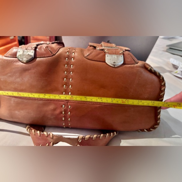 MICHAEL KORS STUNNING 100% LEATHER BOHO BAG WITH TOP STITCHING - Picture 12 of 12